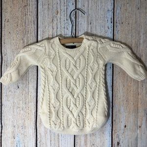 GAP Baby Girl Chunky Cable Knit Sweater Tunic 3-6